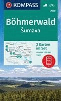 bokomslag KOMPASS Wanderkarten-Set 2000 Böhmerwald, Sumava (2 Karten) 1:50.000