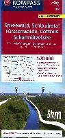 bokomslag Spreewald / Schlaubetal / Fürstenwalde / Cottbus / Scharmützelsee + city map