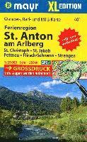 Mayr Wanderkarte Ferienregion St. Anton am Arlberg XL 1:25.000 1