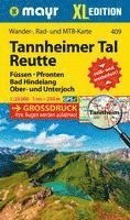 bokomslag Mayr Wanderkarte Tannheimer Tal, Reutte XL 1:25.000