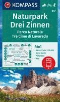 bokomslag KOMPASS Wanderkarte 047 Naturpark Drei Zinnen, Parco Naturale Tre Cime di Lavaredo 1:25.000