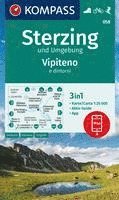 bokomslag KOMPASS Wanderkarte 058 Sterzing und Umgebung, Vipteno e dintorni 1:25.000