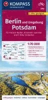 bokomslag KOMPASS Fahrradkarte 3342 Berlin und Umgebung, Potsdam 1:70.000