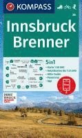 KOMPASS Wanderkarte 36 Innsbruck, Brenner 1:50.000 1