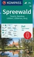 KOMPASS Wanderkarte 748 Spreewald, Teupitz, Beeskow, Lübben, Lübbenau, Burg 1:50.000 1