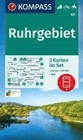 bokomslag KOMPASS Wanderkarten-Set 821 Ruhrgebiet (3 Karten) 1:50.000