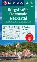 KOMPASS Wanderkarten-Set 827 Bergstraße-Odenwald, Neckartal, Geo-Naturpark Bergstraße-Odenwald (2 Karten) 1:50.000 1