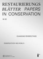 bokomslag Restaurierungsblätter - Papers in Conservation Band 40