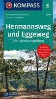 bokomslag KOMPASS Wander-Tourenkarte Hermannsweg und Eggeweg, Die Hermannshöhen 1:50.000