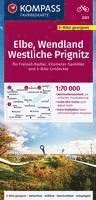 bokomslag KOMPASS Fahrradkarte 3321 Elbe, Wendland, Westliche Prignitz 1:70.000