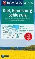 bokomslag KOMPASS Wanderkarte 714 Kiel, Rendsburg, Schleswig 1:50.000