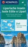 KOMPASS Wanderkarte 693 Liparische Inseln, Isole Eólie o Lìpari, Alicudi, Filicudi, Lìpari, Panarea, Salina, Strómboli, Vulcano 1:25.000 1