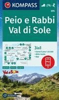 bokomslag KOMPASS Wanderkarte 095 Peio e Rabbi, Val di Sole 1:25.000