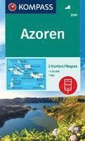bokomslag KOMPASS Wanderkarten-Set 2260 Azoren (2 Karten) 1:50.000