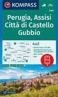 bokomslag KOMPASS Wanderkarte 2464 Perugia, Assisi, Città di Castello, Gubbio 1:50.000