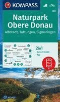 bokomslag KOMPASS Wanderkarte 781 Naturpark Obere Donau - Albstadt - Tuttlingen - Sigmaringen 1:50.000