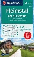 KOMPASS Wanderkarte 655 Fleimstal / Val di Fiemme, Lagorai, Latemar, Trudner Horn, Monte Corno 1:25.000 1