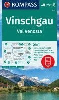 bokomslag KOMPASS Wanderkarte 52 Vinschgau / Val Venosta 1:50.000