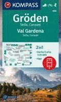 KOMPASS Wanderkarte 616 Gröden / Val Gardena, Sella, Canazei 1:25.000 1