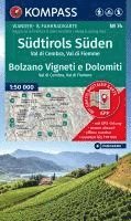 bokomslag KOMPASS Wanderkarte 74 Südtirols Süden / Bolzano Vigneti e Dolomiti, Val di Cembra, Val di Fiemme 1:50.000