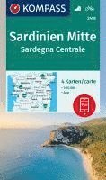 bokomslag KOMPASS Wanderkarten-Set 2498 Sardinien Mitte / Sardegna Centrale (4 Karten) 1:50.000