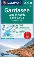 bokomslag KOMPASS Wanderkarte 102 Gardasee, Lago di Garda, Lake Garda, Monte Baldo 1:50.000