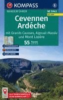 bokomslag KOMPASS Wanderführer Cevennen, Ardèche mit Grands Causses, Aigoual-Massiv und Mont Lozère, 55 Touren mit Extra-Tourenkarte