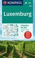 bokomslag KOMPASS Wanderkarten-Set 2202 Luxemburg (2 Karten) 1:50.000