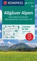 KOMPASS Wanderkarten-Set 003 Allgäuer Alpen, Oberstdorf, Sonthofen, Kleinwalsertal, Tannheimer Tal (2 Karten) 1:25.000 1