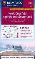 KOMPASS Fahrradkarte 3219 Kreis Coesfeld - Radregion Münsterland mit Knotenpunkten 1:50.000 1