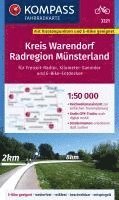 bokomslag KOMPASS Fahrradkarte 3221 Kreis Warendorf - Radregion Münsterland mit Knotenpunkten 1:50.000