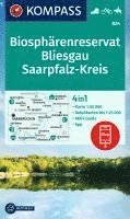 bokomslag KOMPASS Wanderkarte 824 Biosphärenreservat Bliesgau & Saarpfalz-Kreis 1:25.000