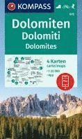 bokomslag KOMPASS Wanderkarten-Set 672 Dolomiten, Dolomiti, Dolomites (4 Karten) 1:35.000