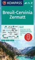 bokomslag KOMPASS Wanderkarte 87 Breuil-Cervinia, Zermatt 1:50.000