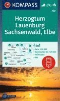 bokomslag KOMPASS Wanderkarte 722 Herzogtum Lauenburg, Sachsenwald, Elbe 1:50.000