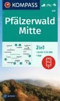 bokomslag KOMPASS Wanderkarte 472 Pfälzerwald Mitte 1:25.000
