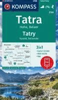KOMPASS Wanderkarte 2130 Tatra Hohe, Belaer / Tatry, Vysoké, Belianske 1:25.000 1