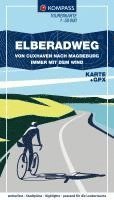 bokomslag KOMPASS Fahrrad-Tourenkarte Fahrrad-Tourenkarte - Elberadweg von Cuxhaven nach Magdeburg. Von Nord nach Süd - immer mit dem Wind 1:50.000