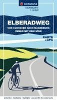 bokomslag KOMPASS Fahrrad-Tourenkarte Elberadweg von Cuxhaven nach Magdeburg 1:50.000