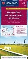 bokomslag KOMPASS Fahrradkarte 3312 Wangerland, Wilhelmshaven, Jadebusen mit Knotenpunkten 1:70.000