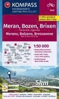 bokomslag KOMPASS Fahrradkarte 3421 Meran, Bozen und Umgebung 1:50.000