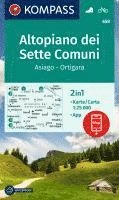 bokomslag KOMPASS Wanderkarte 658 Altopiano dei Sette Comuni, Asiago - Ortigara 1:25.000
