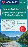 KOMPASS Wanderkarte 2804 Soca-Tal, Isonzo, Alpi Giulie / Julische Alpen, Triglav, Nova Gorica 1:50.000 1