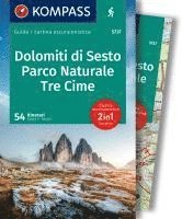 bokomslag KOMPASS guida escursionistica Dolomiti di Sesto, Parco Naturale Tre Cime, 50 itinerari