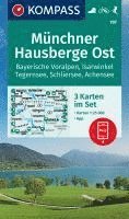 bokomslag KOMPASS Wanderkarten-Set 797 Münchner Hausberge Ost, Bayerische Voralpen, Isarwinkel, Tegernsee, Schliersee, Achensee (3 Karten) 1:25.000