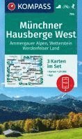 bokomslag KOMPASS Wanderkarten-Set 796 Münchner Hausberge West, Ammergauer Alpen, Wetterstein, Werdenfelser Land (3 Karten) 1:25.000