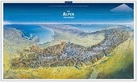 bokomslag KOMPASS Panorama-Poster Die Alpen von Norden