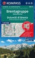 bokomslag KOMPASS Wanderkarte 73 Brentagruppe, Weltnaturerbe / Dolomiti di Brenta 1:50.000