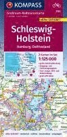 bokomslag KOMPASS Großraum-Radtourenkarte 3701 Schleswig-Holstein, Hamburg, Ostfriesland 1:125.000