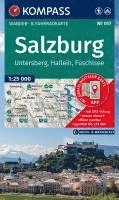 bokomslag KOMPASS Wanderkarte 017 Salzburg, Untersberg, Hallein, Fuschlsee 1:25.000